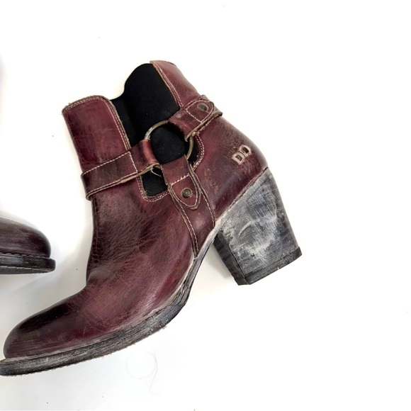 Bed Stu Liberate Maroon Harness Boots Size 7 - Picture 4 of 11
